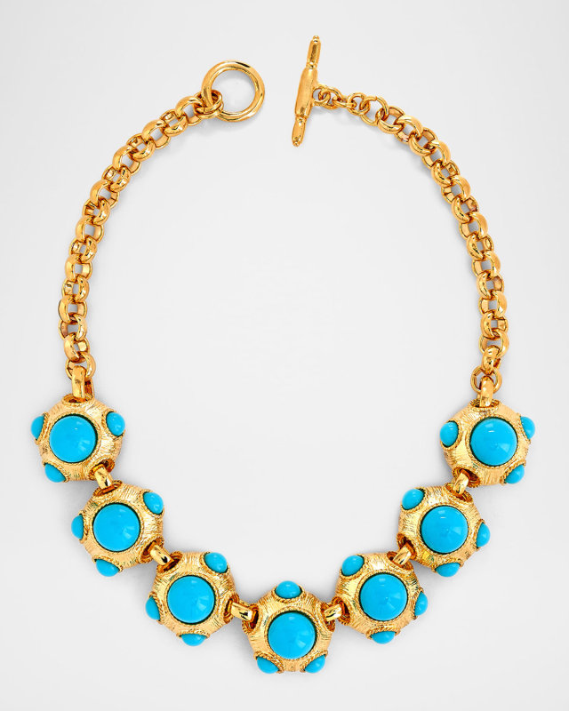 Turquoise Cabochon Necklace